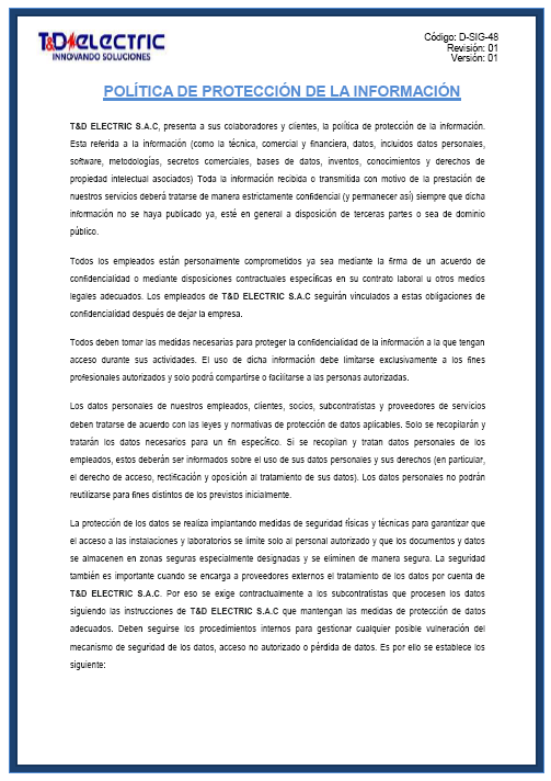 sig 48 politicas